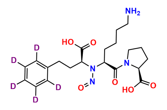 N-Nitroso Lisinopril-d5