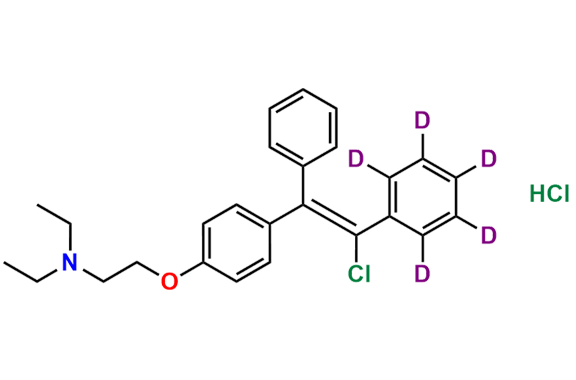 cis-Clomiphene-d5 Hydrochloride