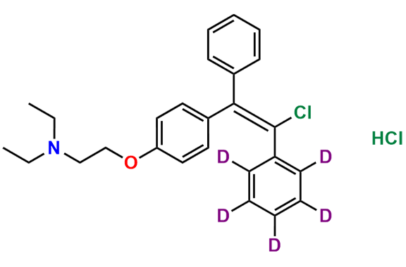 trans-Clomiphene-d5 Hydrochloride