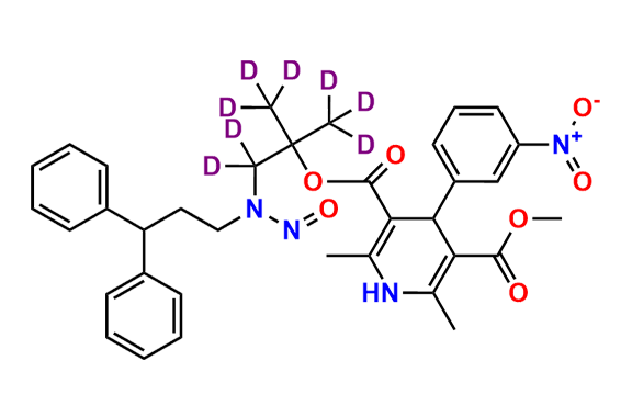 N-Nitroso N-Desmethyl Lercanidipine-d8