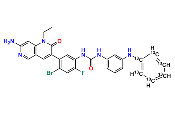 N-Desmethyl Ripretinib 13C6