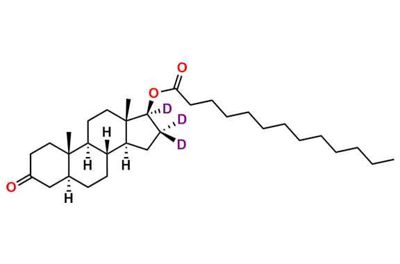 5-Alpha-Dihydrotestosterone Tridecanoate-d3
