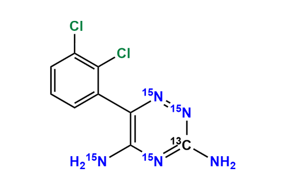 Lamotrigine-13C,15N4