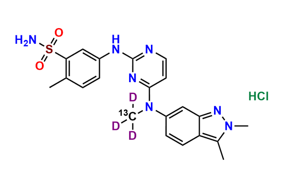 Pazoponib-13C,d3