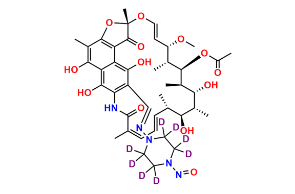 N-Desmethyl N-Nitroso Rifampicin-d8