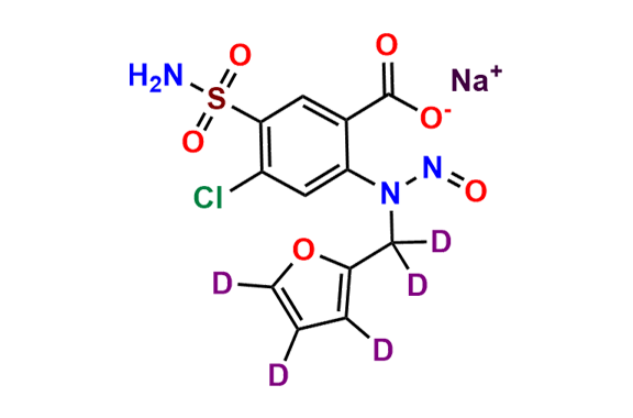 N-Nitroso Furosemide-d5 (Sodium salt)