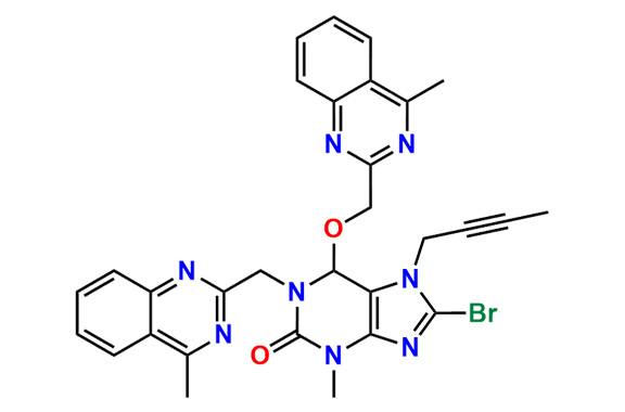 8-bromo-7-(but-2-yn-1-yl)-3-methyl-6-((4-methylquinazolin-2-yl)methoxy)-1-((4-methylquinazolin-2-yl)methyl)-1,3,6,7-tetrahydro-2H-purin-2-one