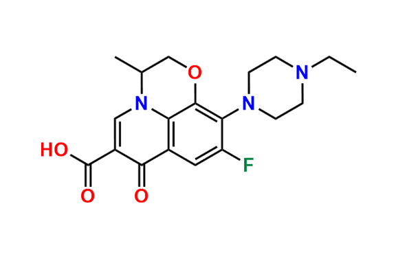 10-(4-ethylpiperazin-1-yl)-9-fluoro-3-methyl-7-oxo-2,3-dihydro-7H-[1,4]oxazino[2,3,4-ij]quinoline-6-carboxylic acid