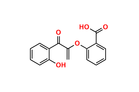 2-((3-(2-hydroxyphenyl)-3-oxoprop-1-en-2-yl)oxy)benzoic acid