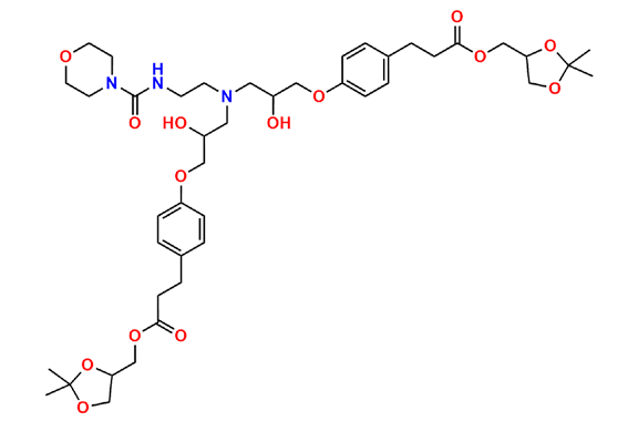 bis((2,2-dimethyl-1,3-dioxolan-4-yl)methyl) 3,3'-(((((2-(morpholine-4-carboxamido)ethyl)azanediyl)bis(2-hydroxypropane-3,1-diyl))bis(oxy))bis(4,1-phenylene))dipropionate