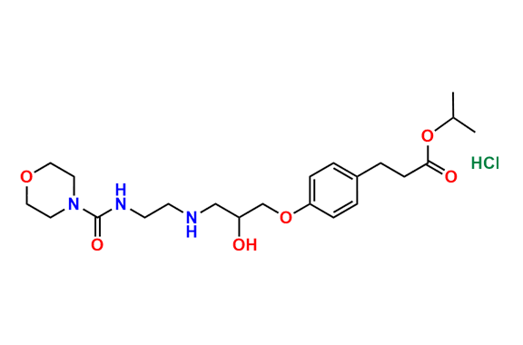Isopropyl 3-(4-(2-hydroxy-3-((2-(morpholine-4-carboxamido)ethyl)amino)propoxy)phenyl)propanoate,Hydrochloride
