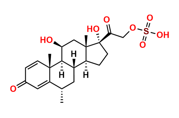 6α-Methyl Prednisolone 21-Sulfate Ester