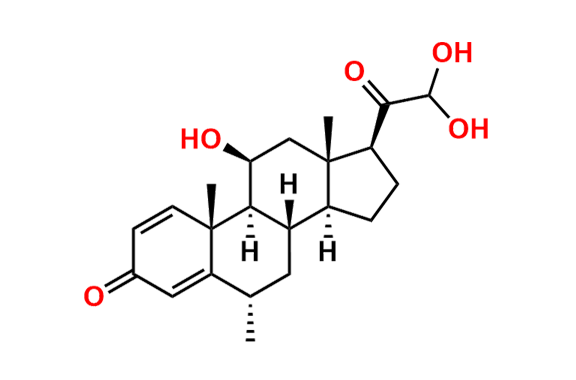 11b,21,21-Trihydroxy-6a-methylpregna-1,4-diene-3,20-dione