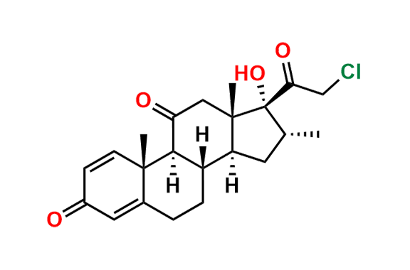 (8S,9S,10R,13S,14S,16R,17R)-17-(2-Chloroacetyl)-17-hydroxy-10,13,16-trimethyl-7,8,9,10,12,13,14,15,16,17-decahydro-3H-cyclopenta[a]phenanthrene-3,11(6H)-dione