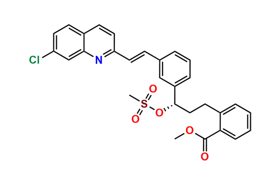 Methyl (S,E)-2-(3-(3-(2-(7-chloroquinolin-2-yl)vinyl)phenyl)-3-((methylsulfonyl)oxy)propyl)benzoate