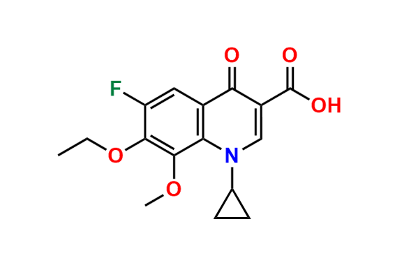 1-Cyclopropyl-6-fluoro-1,4-dihydro-7-ethoxy-8-methoxy-4-oxo-3-quinolinecarboxylic Acid