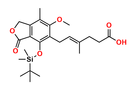 (E)-6-(4-((tert-Butyldimethylsilyl)oxy)-6-methoxy-7-methyl-3-oxo-1,3-dihydroisobenzofuran-5-yl)-4-methylhex-4-enoic Acid