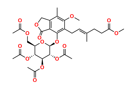 Mycophenolic acid methyl ester phenolic 6-(2,3,4,6-tetra-O-Acetyl-beta-D-glucoside)