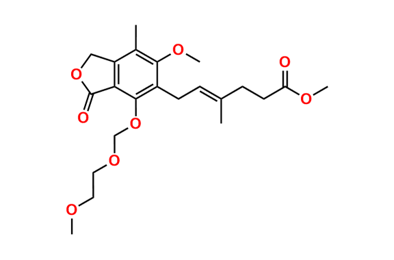 (E)-6-[1,3-Dihydro-6-methoxy-4-[(2-methoxyethoxy)methoxy]-7-methyl-3-oxo-5-isobenzofuranyl]-4-methyl-4-hexenoic Acid Methyl Ester