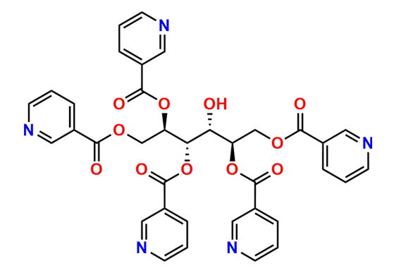 Mannitol-1,2,3,5,6-penta-3-pyridinecarboxylate