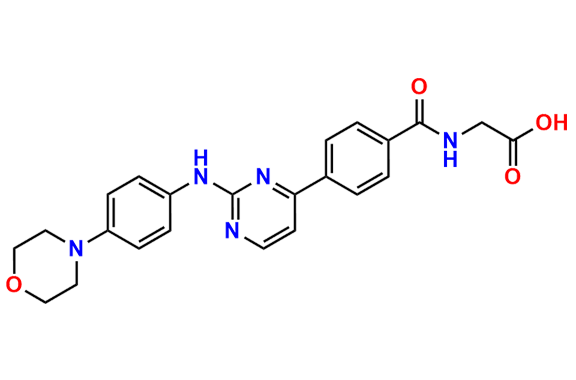 (4-(2-((4-morpholinophenyl)amino)pyrimidin-4-yl)benzoyl)glycine