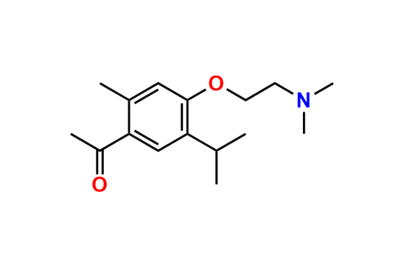 1-(4-(2-(Dimethylamino)ethoxy)-5-isopropyl-2-methylphenyl)ethan-1-one