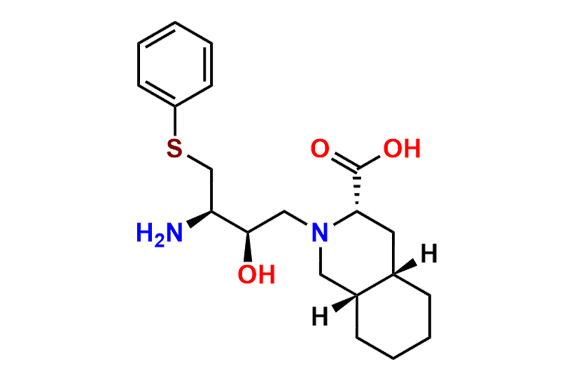 (3S,4aS,8aS)-2-[(2R,3R)-3-Amino-2-hydroxy-4-phenythiobutyl]-decahydro-3-isoquinolinecarboxylic Acid