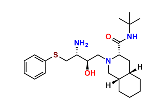(3S,4aS,8aS)-2-[(2R,3R)-3-Amino-2-hydroxy-4-(phenylthio)butyl]-N-(1,1-dimethylethyl)decahydro-3-isoquinolinecarboxamide