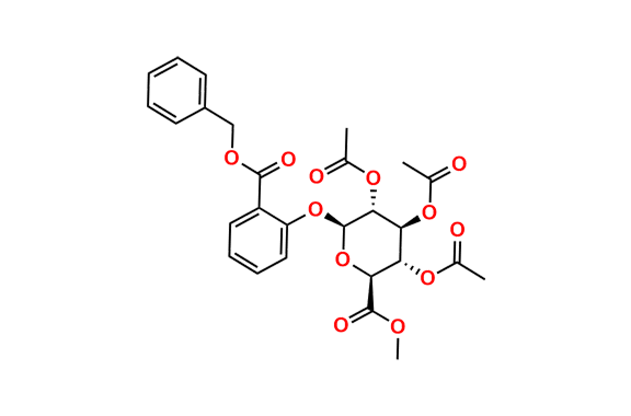 Methyl 1-((2-Benzyloxycarbonxyl)phenyl)-2,3,4-tri-O-acetyl-beta-D-glucopyranuronate