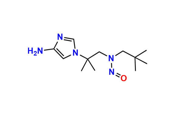 1-{1-[(2,2-dimethylpropyl) (nitroso)amino]-2-methyl propan-2-yl}-1H-imidazol-4-amine 