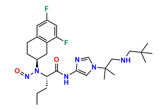 (S)-2-(((S)-6,8-difluoro-1,2,3,4-tetrahydronaphthalen-2-yl)(nitroso)amino)-N-(1-(2-methyl-1-(neopentylamino)propan-2-yl)-1H-imidazol-4-yl)pentanamide