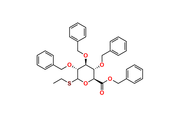 Benzyl (2S,3S,4S,5R)-3,4,5-tris(benzyloxy)-6-(ethylthio)tetrahydro-2H-pyran-2-carboxylate