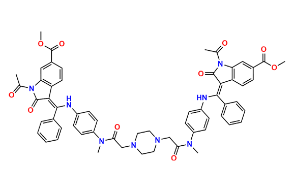  Nintedanib Piperazine Dimer Acetyl Impurity