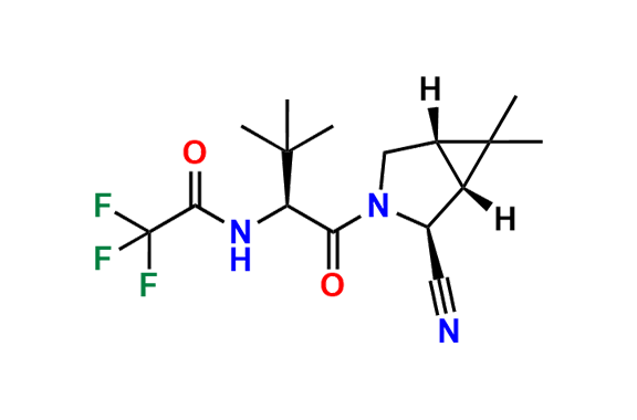 N-((S)-1-((1R,2S,5S)-2-Cyano-6,6-dimethyl-3-azabicyclo[3.1.0]hexan-3-yl)-3,3-dimethyl-1-oxobutan-2-yl)-2,2,2-trifluoroacetamide