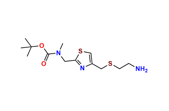 tert-Butyl ((4-(((2-aminoethyl)thio)methyl)thiazol-2-yl)methyl)(methyl)carbamate