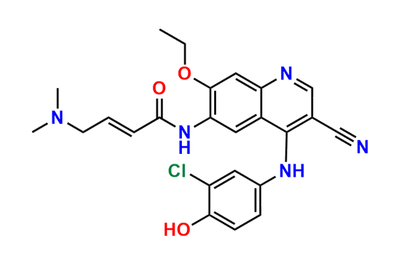 (E)-N-(4-((3-Chloro-4-hydroxyphenyl)amino)-3-cyano-7-ethoxyquinolin-6-yl)-4-(dimethylamino)but-2-enamide