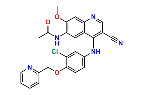 N-(4-((3-Chloro-4-(pyridin-2-ylmethoxy)phenyl)amino)-3-cyano-7-methoxyquinolin-6-yl)acetamide