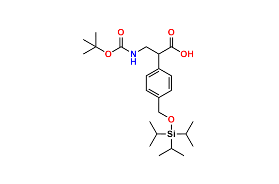 3-((tert-Butoxycarbonyl)amino)-2-(4-(((triisopropylsilyl)oxy)methyl)phenyl)propanoic Acid