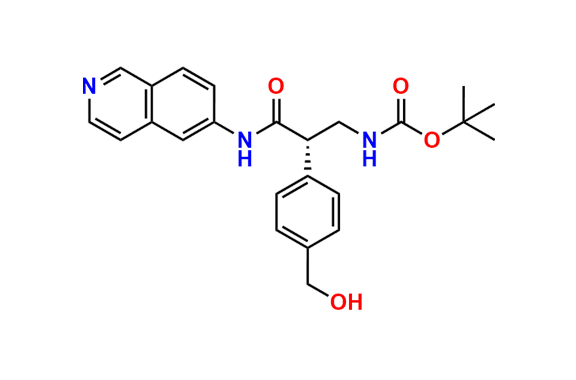 tert-Butyl (S)-(2-(4-(hydroxymethyl)phenyl)-3-(isoquinolin-6-ylamino)-3-oxopropyl)carbamate