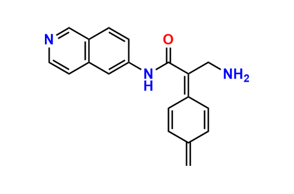 3-amino-N-(isoquinolin-6-yl)-2-(4-methylenecyclohexa-2,5-dien-1-ylidene)propanamide