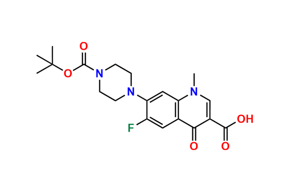 7-(4-(tert-Butoxycarbonyl)piperazin-1-yl)-6-fluoro-1-methyl-4-oxo-1,4-dihydroquinoline-3-carboxylic Acid