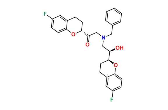 rel-2-(Benzyl((R)-2-((S)-6-fluorochroman-2-yl)-2-hydroxyethyl)amino)-1-((R)-6-fluorochroman-2-yl)ethan-1-one