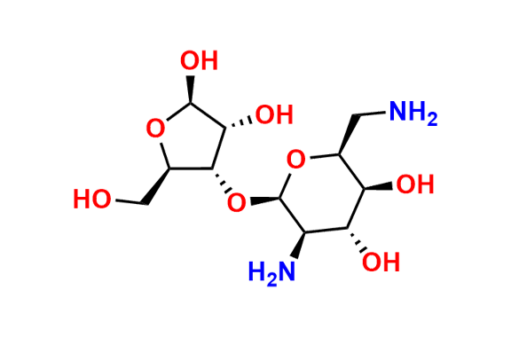 (2S,3S,4R,5R,6R)-5-Amino-2-(aminomethyl)-6-(((2R,3S,4R,5R)-4,5-dihydroxy-2-(hydroxymethyl)tetrahydrofuran-3-yl)oxy)tetrahydro-2H-pyran-3,4-diol