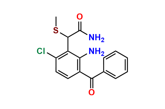 2-(2-Amino-3-benzoyl-6-chlorophenyl)-2-(methylthio)acetamide