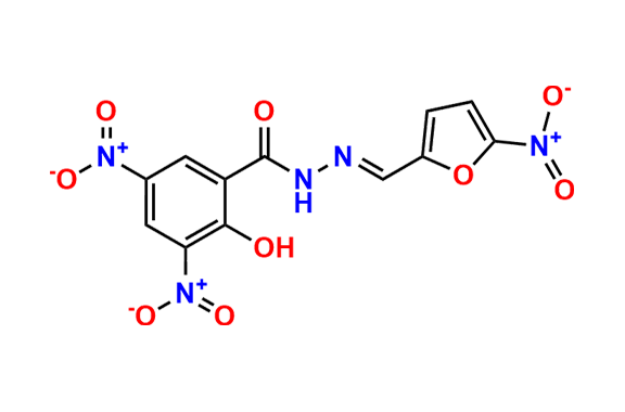 2-Hydroxy-3,5-dinitro-benzoic Acid 2-[(5-Nitro-2-furanyl)methylene]hydrazide
