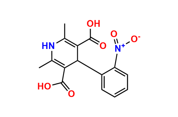 2,6-Dimethyl-4-(2-nitrophenyl)-1,4-dihydropyridine-3,5-dicarboxylic Acid