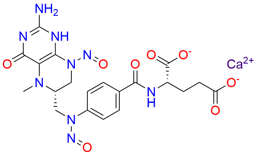 Dinitroso L-5 methyltetrahydrofolate calcium