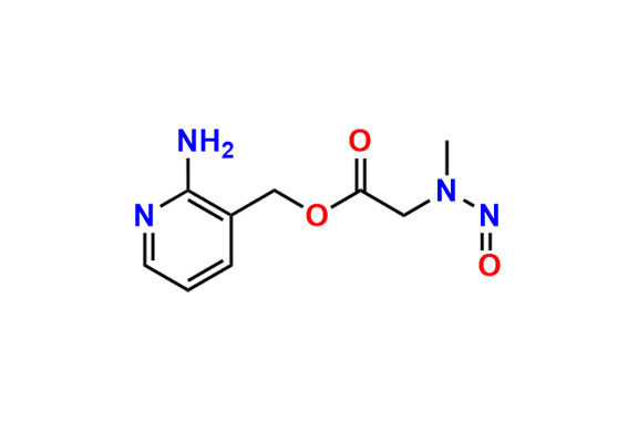 (2-aminopyridin-3-yl)methyl N-methyl-N-nitrosoglycinate