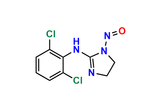 N-(2,6-dichlorophenyl)-(1-nitroso-4,5-dihydro-1H-imidazole)-2-amine