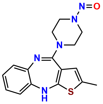 N-Nitroso N-Desmethyl Olanzapine Impurity 1